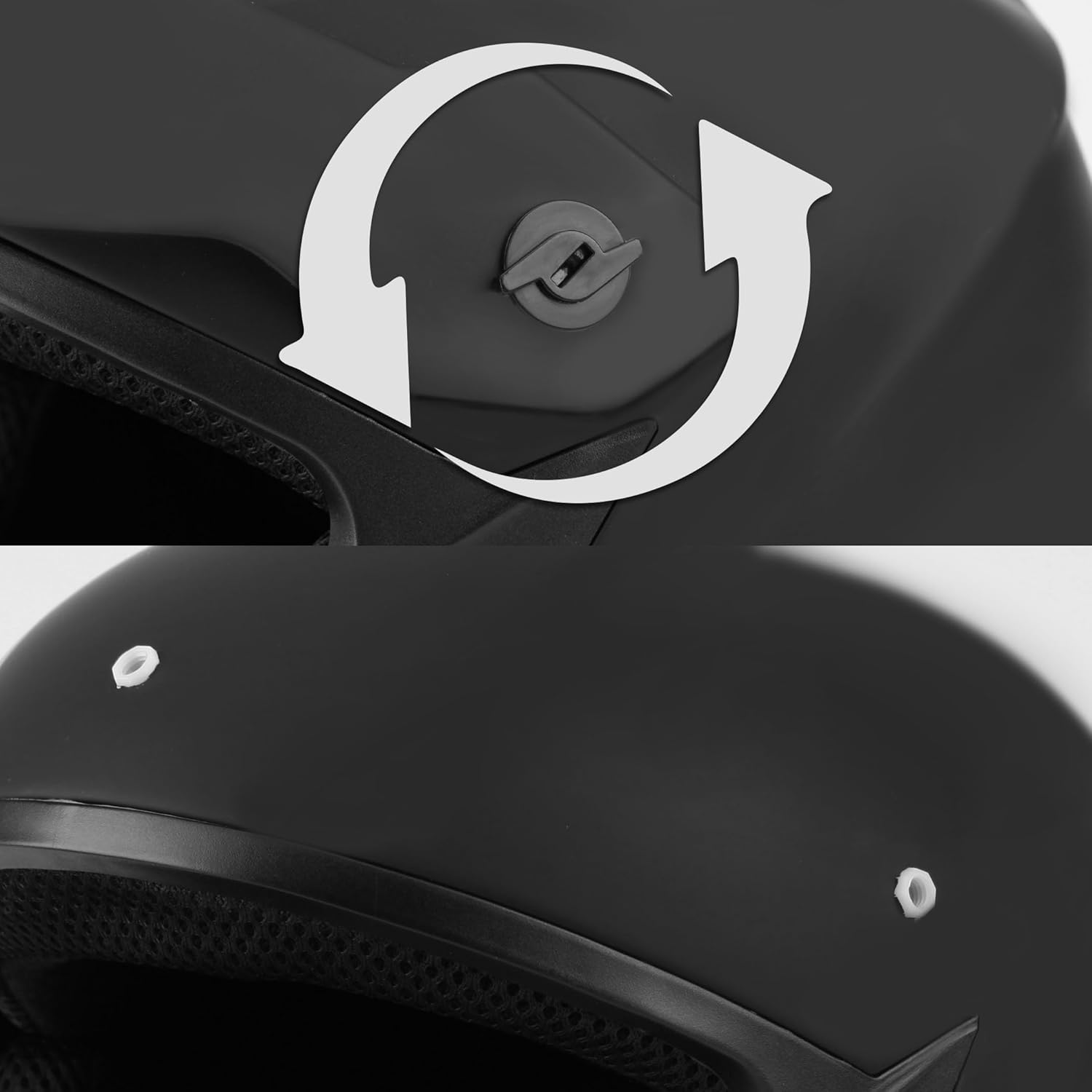 CARTMAN Adult Dirt Bike Helmets Motocross ATV Dirtbike Offroad Full Face Motorcycle Helmet, DOT Approved Matte Black and Blue - Image 6
