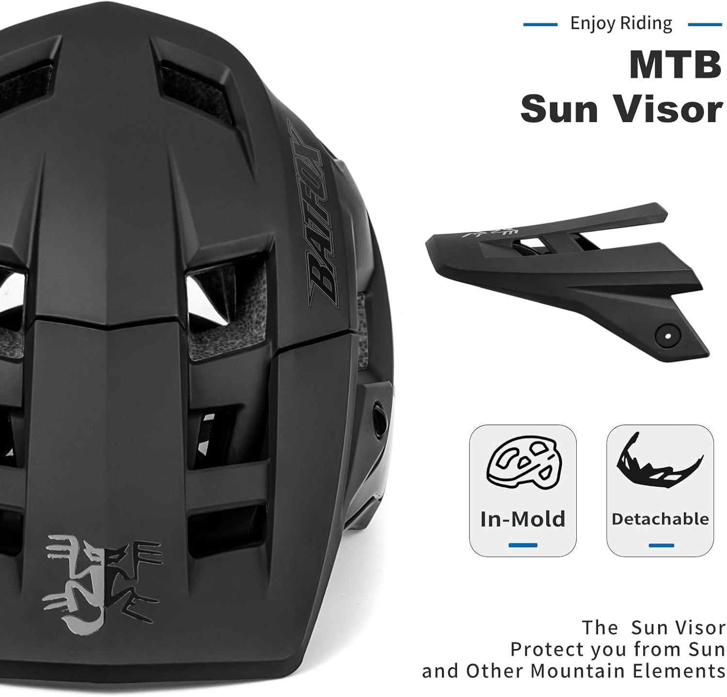 Bike Helmet,Mountain Bike Helmet Helmets for Men Women Adults Youth - Image 3