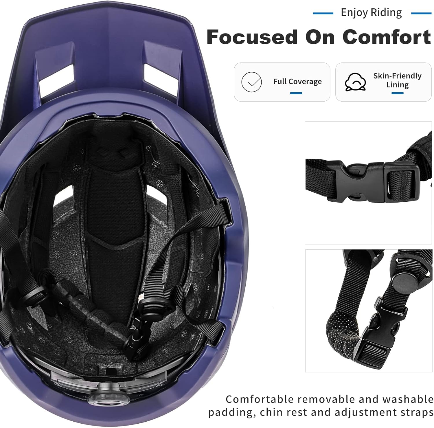 Bike Helmet,Mountain Bike Helmet Helmets for Men Women Adults Youth - Image 4
